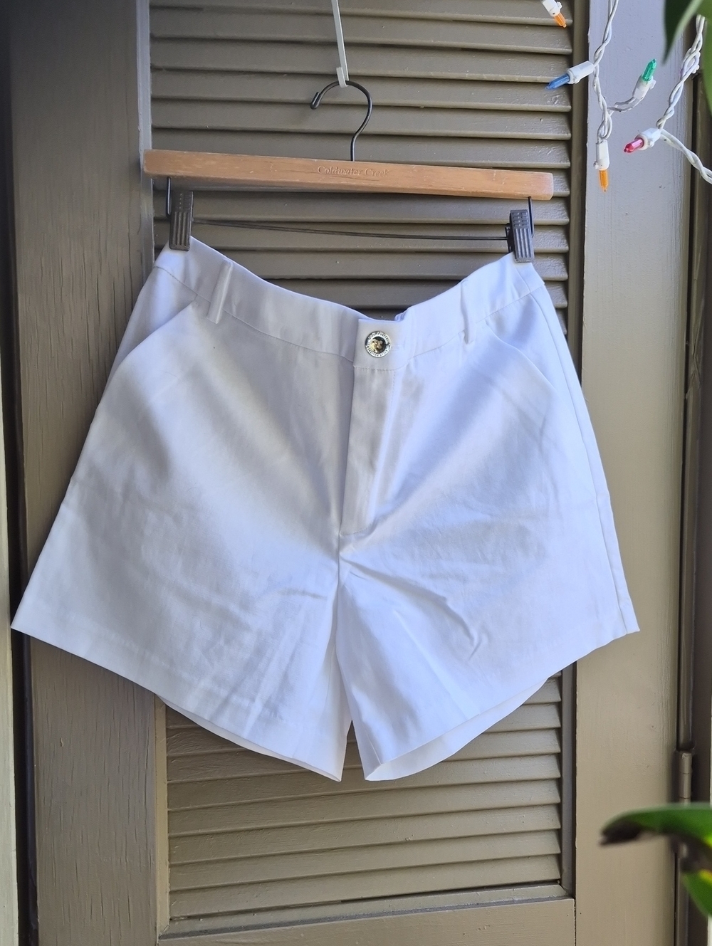 Lilly Pulitzer Buttercup Short White High-Waist Shorts Like New Size 12